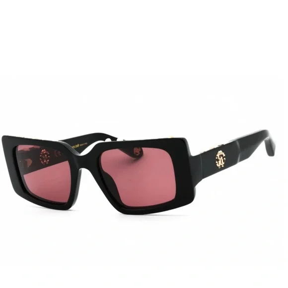 Roberto Cavalli Black Sunglasses with Pink Lenses - Picture 2 of 5